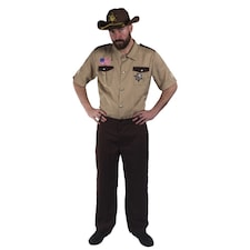 US Sheriff Costume & Hat Brown | XL