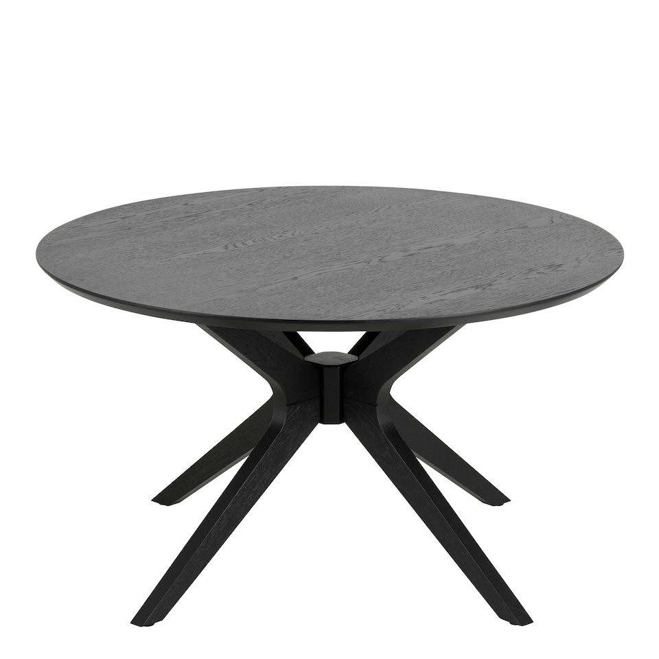 image 1 of I_Duncan Round Coffee Tablein Black 80x45cm