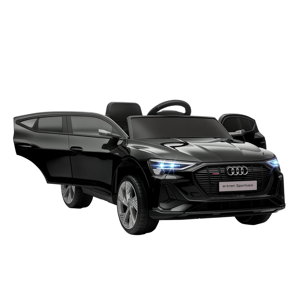 image 1 of HOMCOM 12V Kids Electric Ride-On Car/ w Remote Control, Lights, Music - Black
