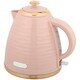 image 1 of HOMCOM Electric Kettle, Fast Boil, 1.7L, 3kW, Swivel, Pink Ripple