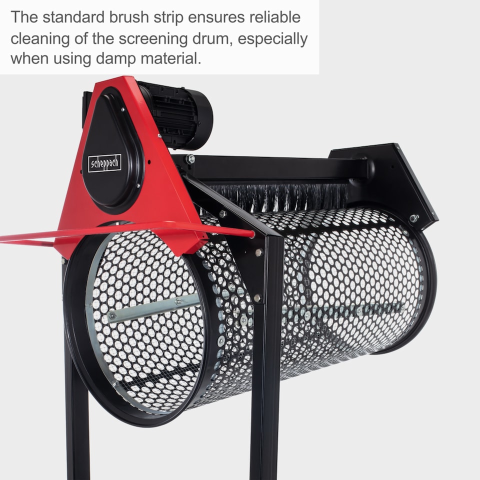 image 1 of Scheppach RS400 Rotating Soil Sieve, Adjustable Drum, Soil & Compost Screener