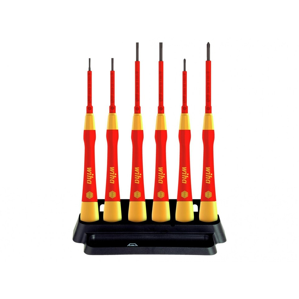 Wiha Picofinish Sl/ph Fine Vde Screwdriver Set, 7 Piece - Multi Colour - One Size