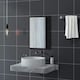 image 6 of HOMCOM 70x50cm Wall Bathroom Mirror for Home Decor, Vanity Mirror, Black