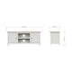 image 2 of Taberno Oak 2 Door TV Unit Linen White White