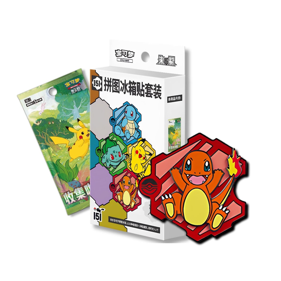 image 1 of Pokemon Card Collect 151 Puzzle Magnet Gift Box - S-Chinese Pack Including 1 Random Original Magnet