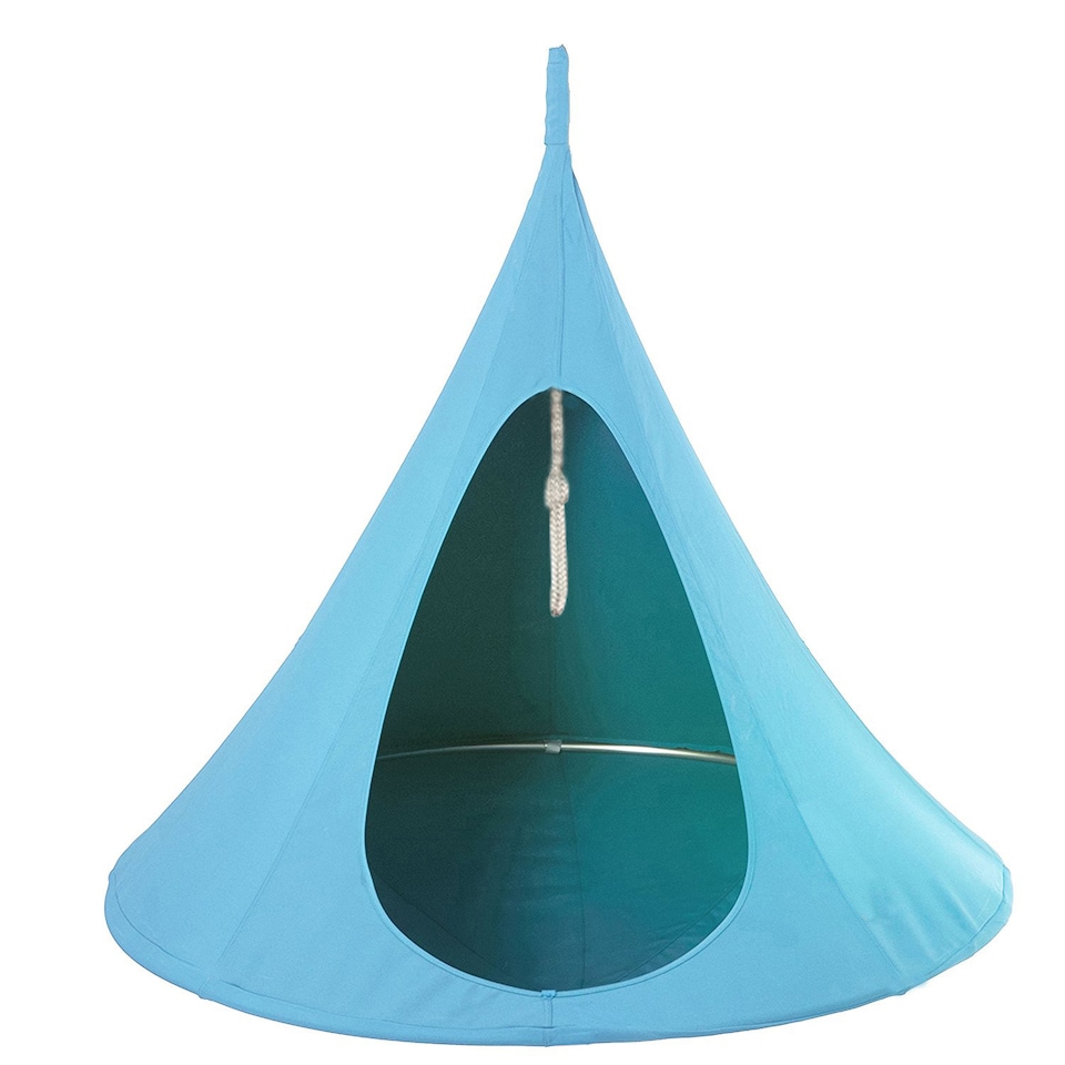 image 1 of Butterfly-shaped Leisure Hanging Chair | Blue | Blue