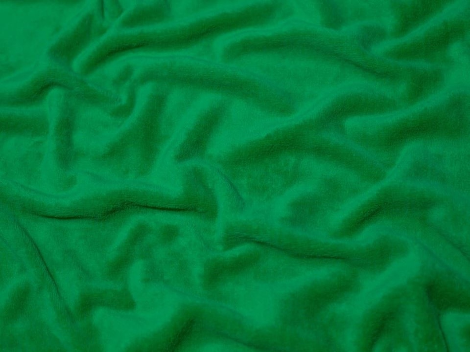 Minerva Core Range Green Super Soft Plush Cuddle Fleece Fabric for Dressmaking, Toy Making, 150cm / 59" Wide - per metre