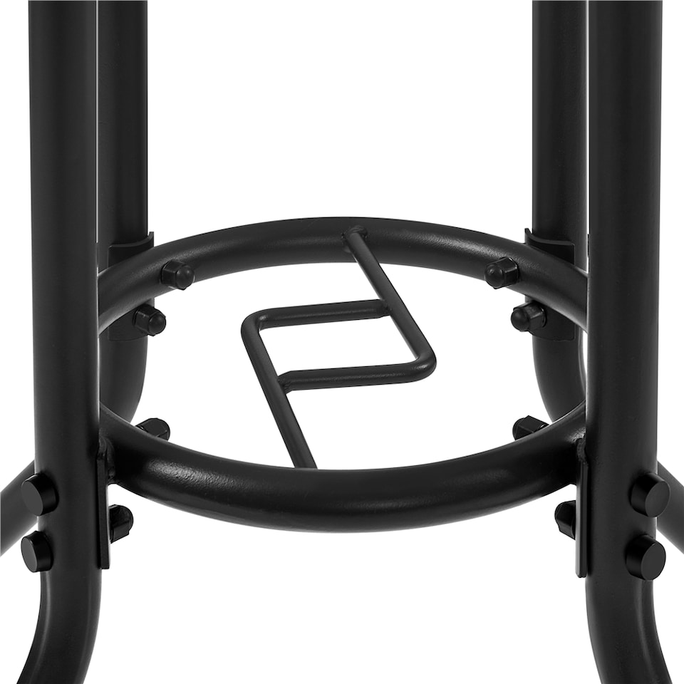 image 1 of Yaheetech 69.5 cm Outdoor Coffee Table-Black | Black | Black | 69.5 cm Dia. x 73 cm H | 1