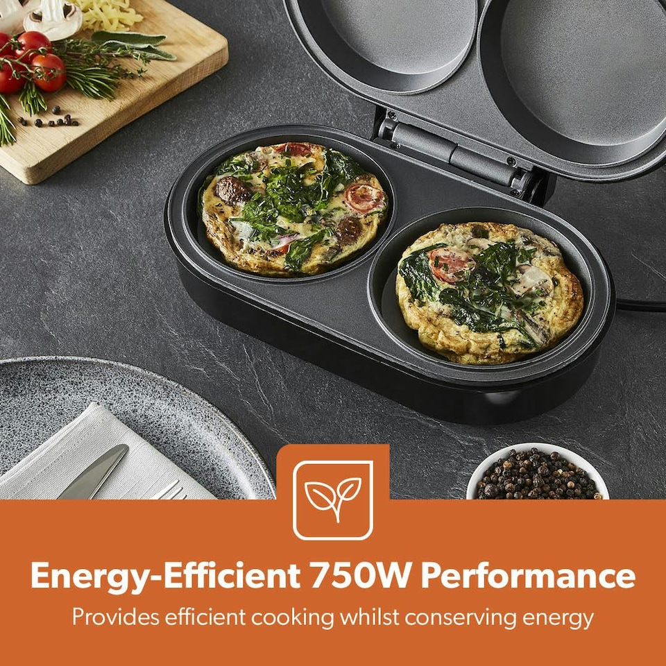 image 1 of GEEPAS Dual Omelette Maker XL