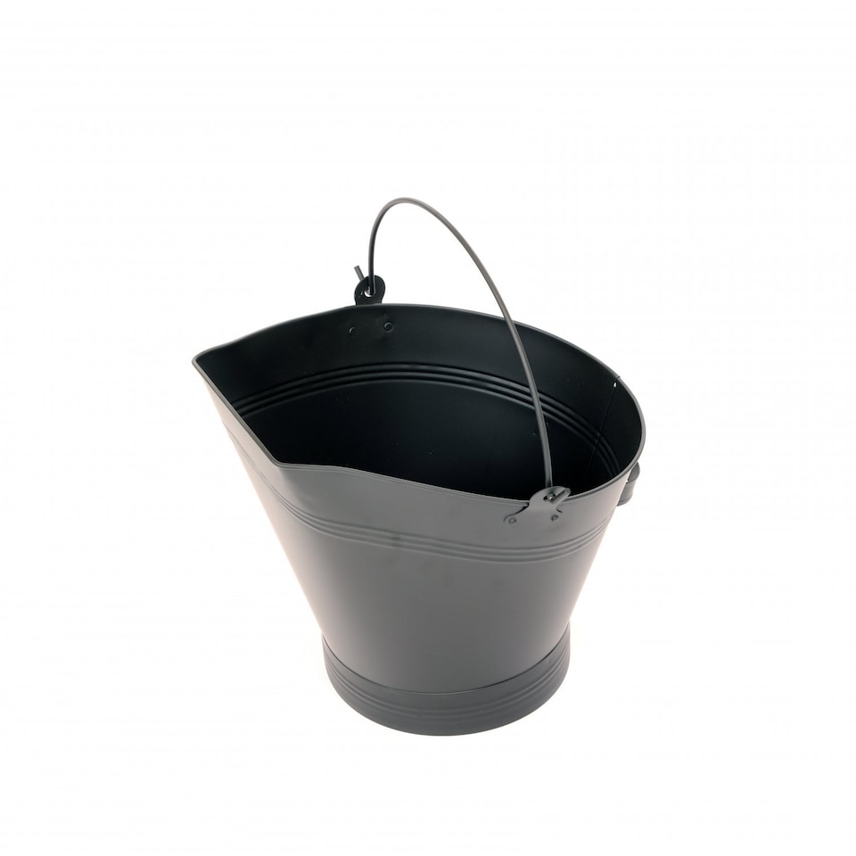 image 1 of Heavy Duty Steel Fireplace Coal Bucket Scuttle Hod with Shovel