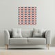 image 2 of Navy & Pink Geometric Shells (Canvas Print) 101 x 101 x 4cm
