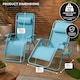 image 8 of Set of 2 Zero Gravity Reclining Foldable Garden Chairs Sun Loungers