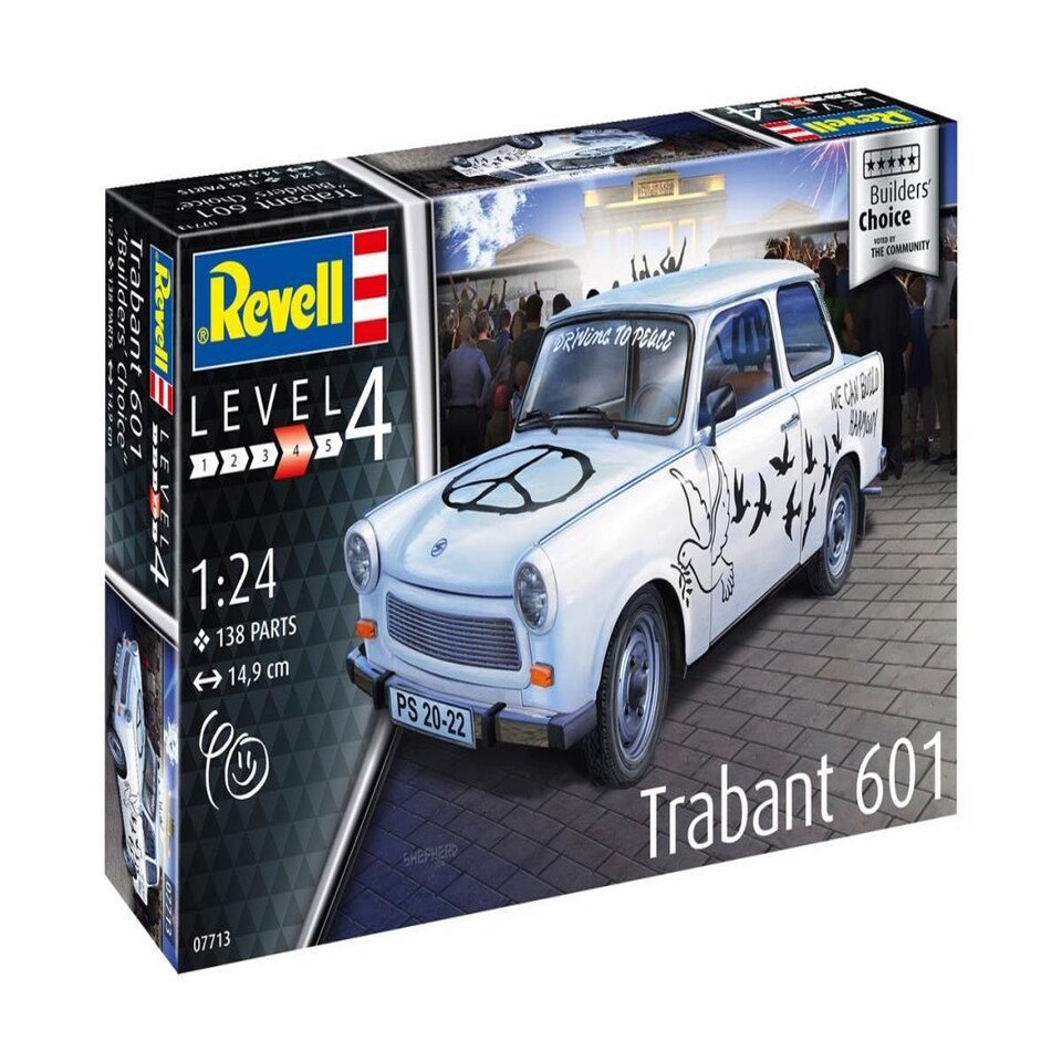 image 1 of Revell Trabant 601S Builders Choice Kit (1:24 Scale)