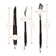 image 3 of BobbyQ 3pc Orange Rope Wooden BBQ Tools Set - Outdoor Kitchen Camping Barbecue Grill Cooking Utensils Accessories Gift Kit for Men with Bag