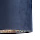 image 4 of Midnight Blue Velvet Lamp Shade with Colourful Peacock Feather Inner | Blue | Midnight Blue | 1