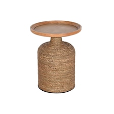 Side table Home ESPRIT Light brown Rope Fir 44 x 44 x 56 cm N/A