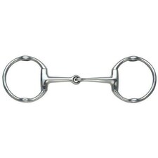 Shires Jointed Horse Cheltenham Gag Bit - Silver - 6in
