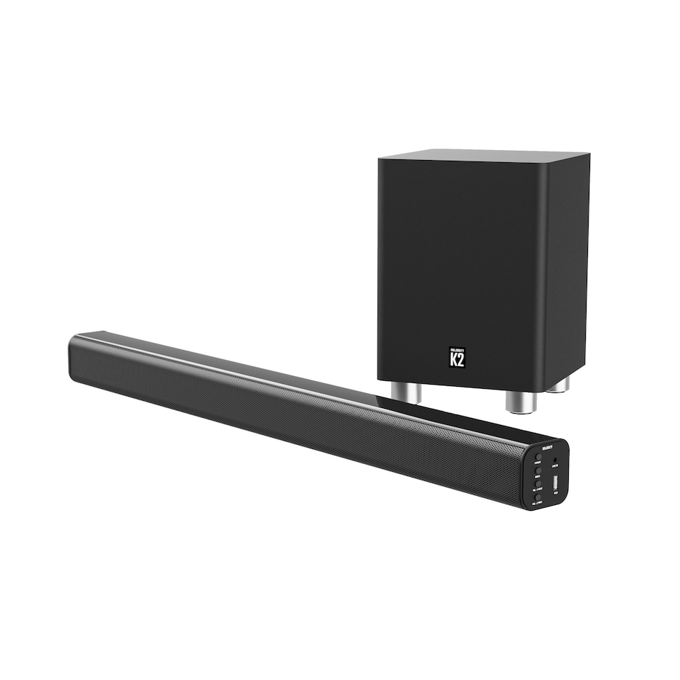 image 1 of Majority K2 Black 150W Soundbar and Subwoofer