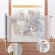 image 8 of S&D, Retractable Baby Gate 86cm x 140 cm Stair Safety Gate Roll for Babies and Pets, Extendable Barrier Gates (White)