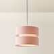 image 4 of ValueLights Sophia Small Blush 2 Tier Ceiling Light Shade | Pink