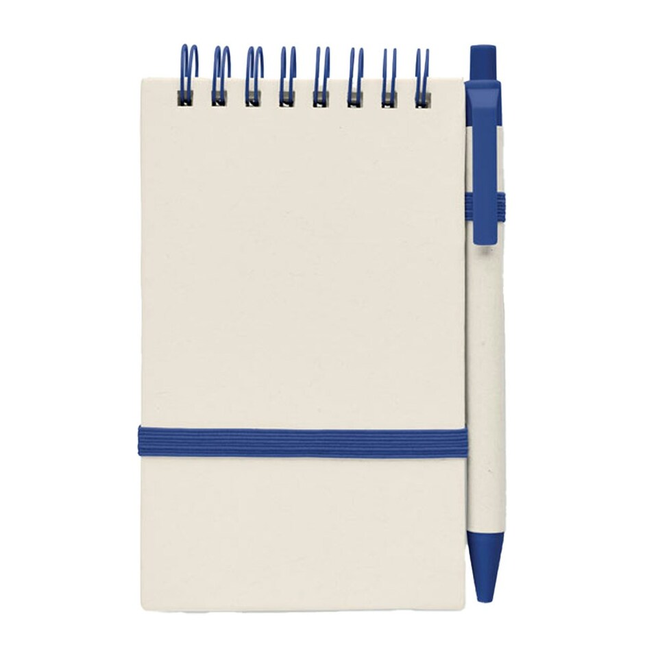 image 1 of MidOcean Mito A6 Notebook & Pen - Blue - 14cm x 8.2cm x 1.2cm