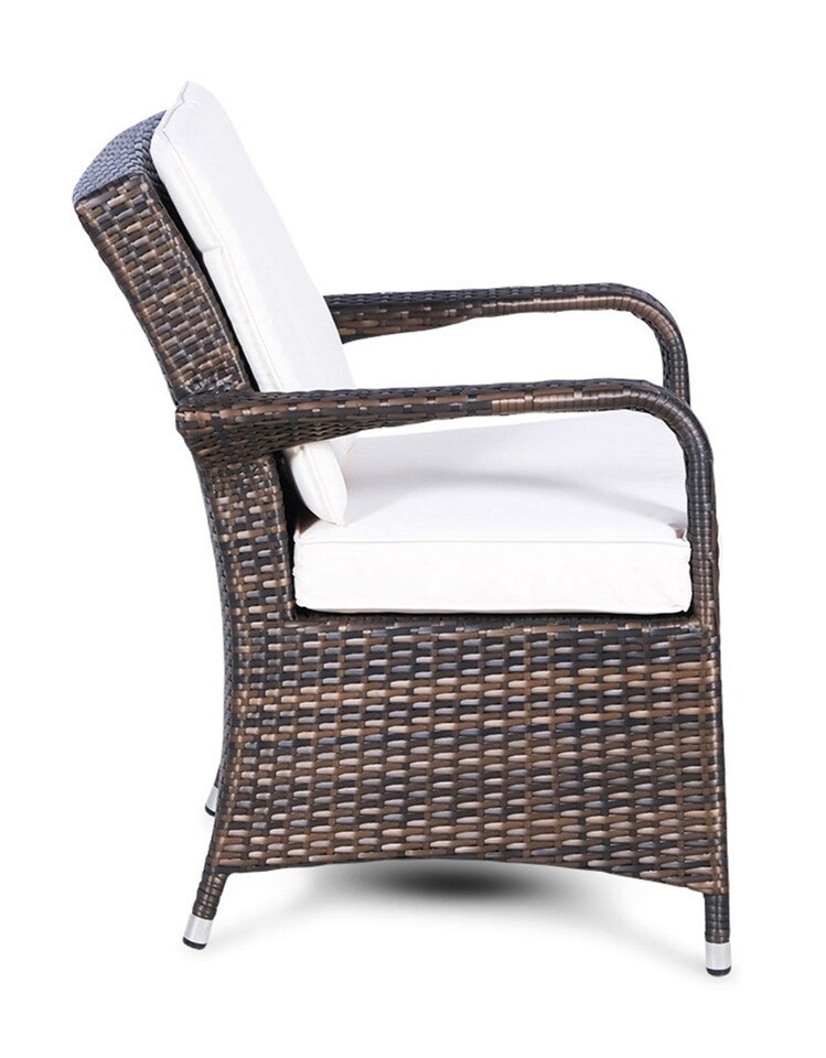 image 1 of Arizona Outdoor Rattan Garden Dining Chair | Brown | Brown