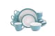 image 1 of 16pc Camden Teal Dinner Set