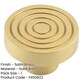image 2 of Elegant 40mm Satin Brass Cupboard Knob for Stylish Interiors Kitchen Cabinet Knob