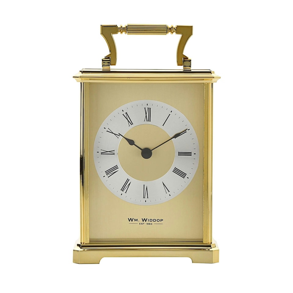 image 1 of Wm.Widdop Carriage Clock - Gilt Gold