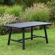 image 4 of Aluminium Garden Dining Set with Cushions for 6 People, Luxury Outdoor Furniture (Grey)