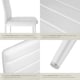 image 4 of Dining Chairs - high backrest, padded, synthetic leather  - Set of 8 White