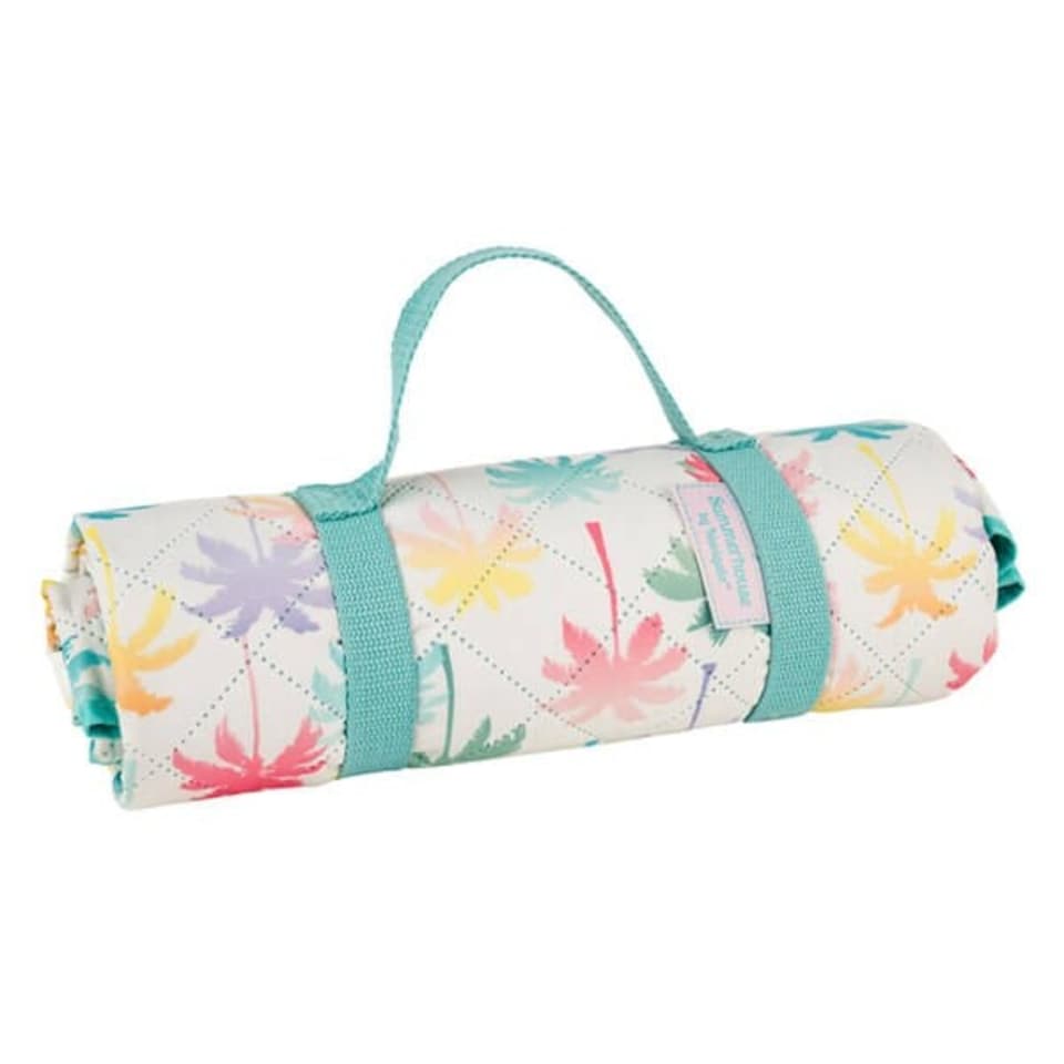 image 1 of Summerhouse by Navigate Coconut Grove Ombre Palm Ultimate Picnic Rug | Blue