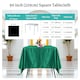 image 2 of Square Damask Table Cloth, Soft Washable Table Cover - 90" x 90"