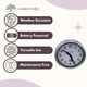 image 5 of Marco Paul 26cm Traditional Silver Clock Silver