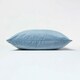 image 4 of Homescapes Blue Velvet Cushion - 45 x 45 cm Blue