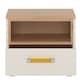 image 2 of 4KIDS 1 Drawer Bedside Cabinet with Orange Handles