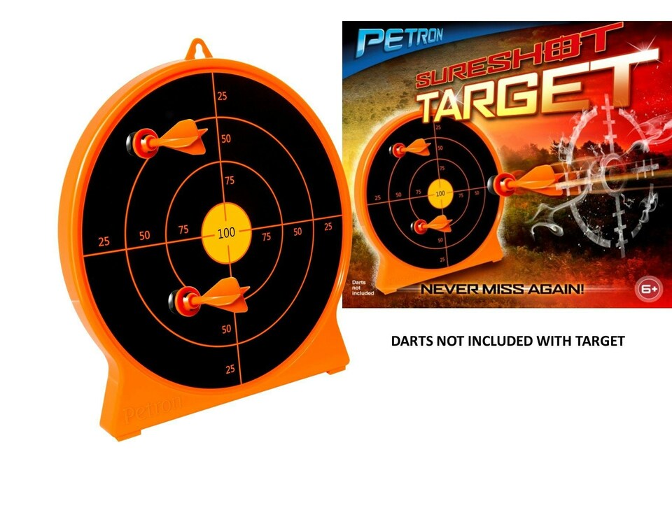 image 1 of Petron Sureshot Toy Sucker Target Practice - Black/Orange 6+