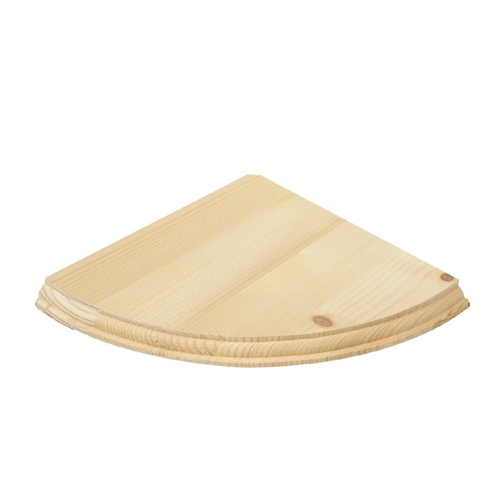 image 1 of Anika 28.5cm x 28.5cm Pine Wooden Shelf Brown