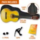 image 3 of XF Full Size Classical Guitar Starter Pack Brown