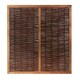 image 1 of Primrose Willow Hurdle Fence Panel Framed Handwoven 6ft x 3ft