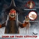 image 5 of HOMCOM Outdoor Halloween Animatronic with Sound Activated, Light Up Eyes