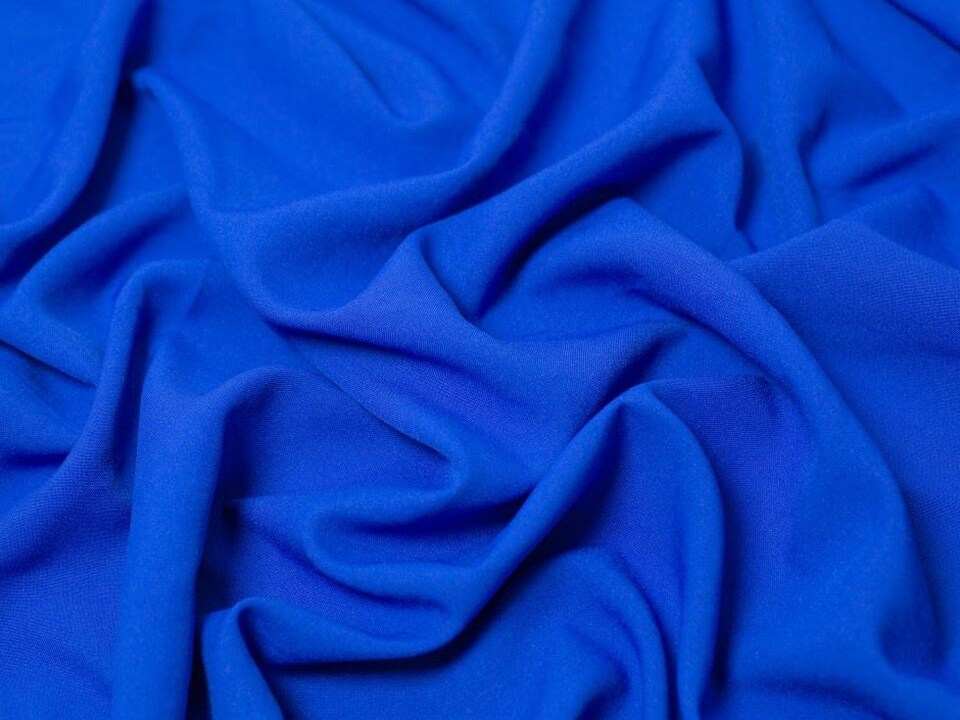 Minerva Core Range Blue Polyester Suiting Fabric for Dressmaking, 145cm / 57" Wide - per metre