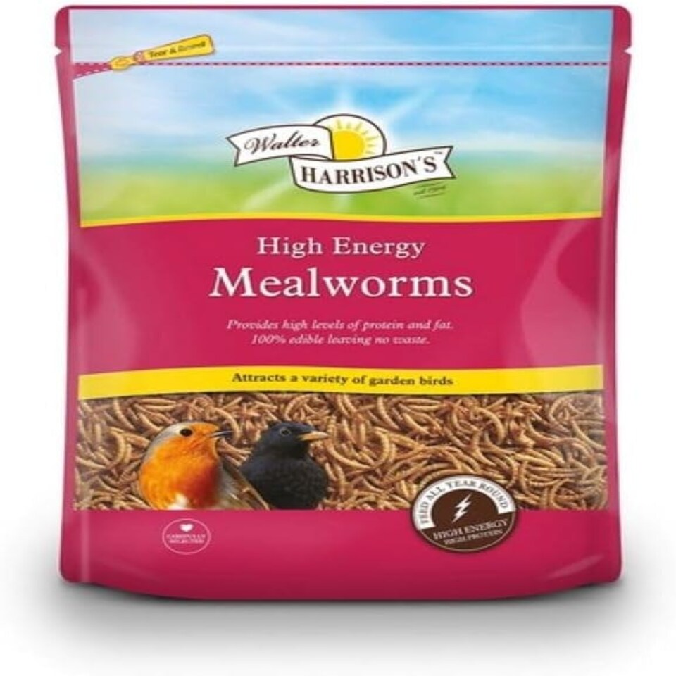 Walter Harrisons High Energy Mealworms Pouch, Chicken, 1 kg