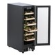 image 6 of SIA WC30SS/1 Undercounter Wine Cooler Fridge, 59L 19 Bottle Capacity, LED Light, Silver Black