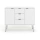 image 2 of Augusta White, Medium Sideboard With 2 Doors, 3 Drawers White
