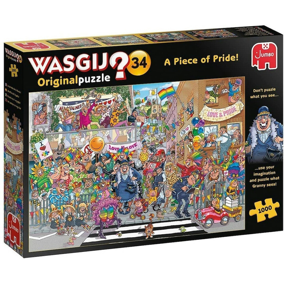 image 1 of Wasgij Original 34 'A Piece of Pride' 1000 Piece Jigsaw Puzzle