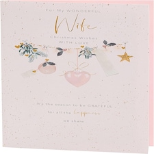 Light Design Wife Christmas Card