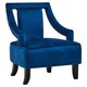 image 2 of Interiors by Premier Midnight Blue Velvet Chair Blue
