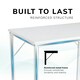 image 6 of Computer Desk 80cm White Rustic Wood Finish Sturdy Home Office Workstation for Small Spaces White