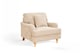 image 1 of Beige Textured Chenille 1 Seater Sofa HAMILTON